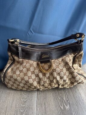 Gucci GG Monogram Abbey D-ring hobo bag AZ
